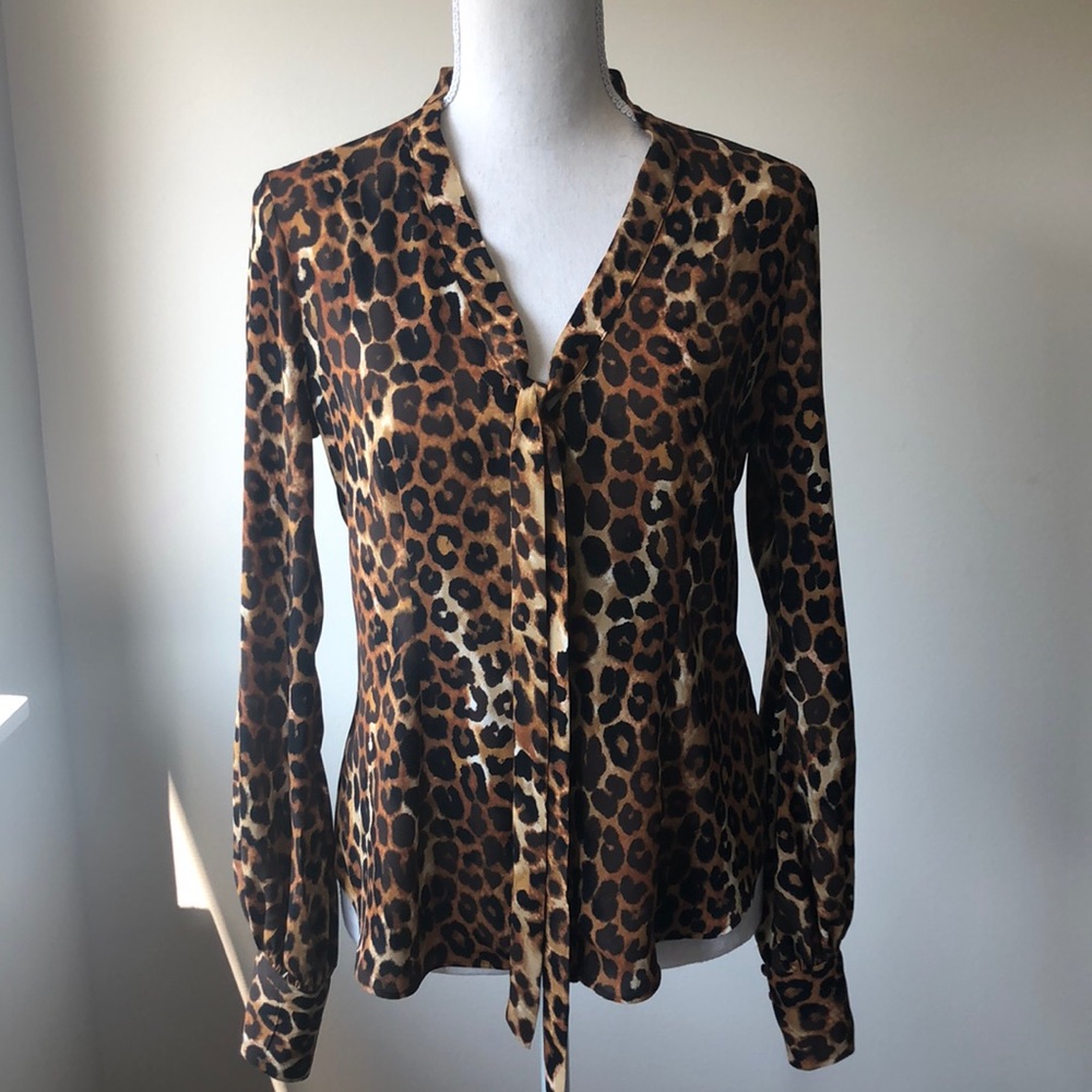 Express leopard blouse